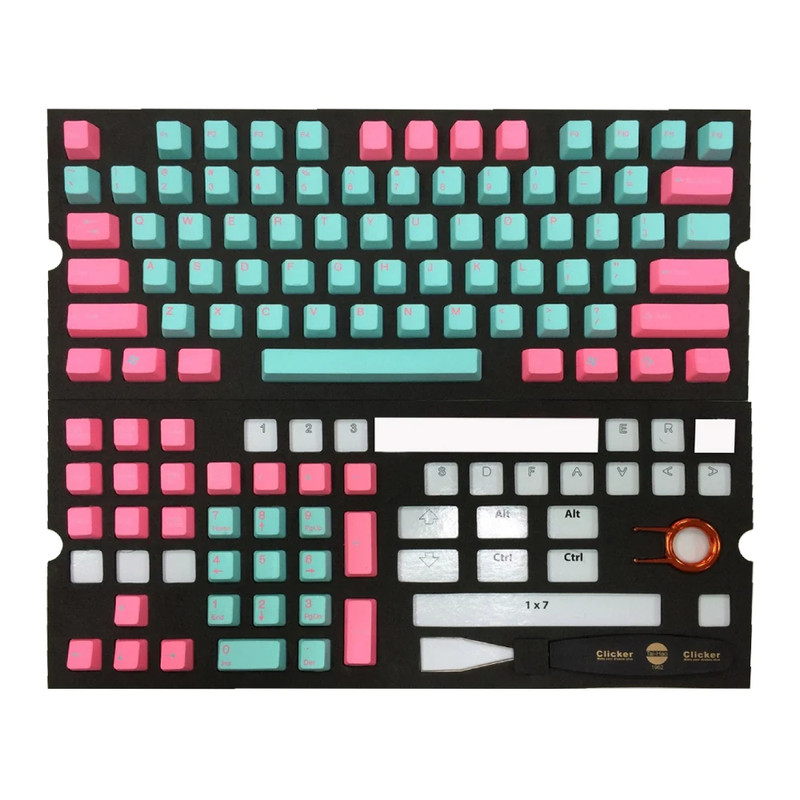Tai-Hao 104 Key PBT Keycaps - Miami - أكسسوار لوحة مفاتيح